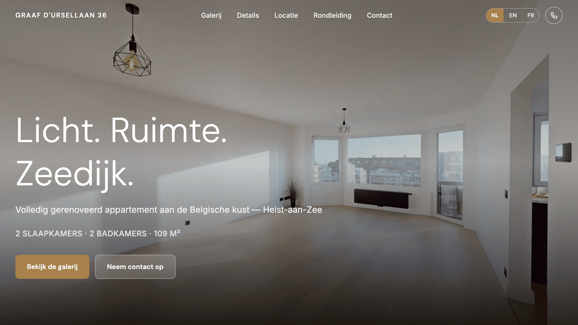 Graaf d'Ursellaan 36 — property website designed by Samy's Studio